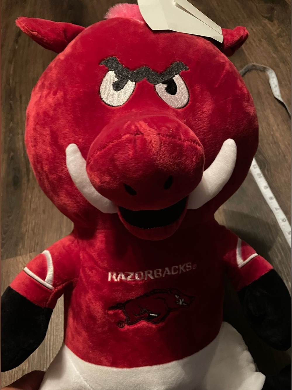 NWT Arkansas Razorbacks Mascot Plush FOCO NCAA Collegiate Red Boar 19 Inch